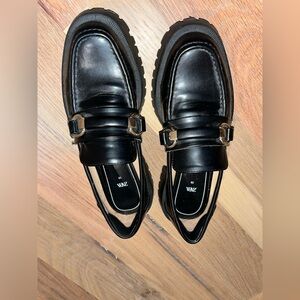 Zara black loafers